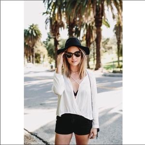 Urban Outfitters white cross top